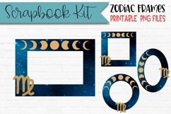 Virgo Zodiac Scrapbook Frames Product Image 1