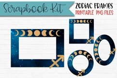Sagittarius Zodiac Scrapbook Frames Product Image 1