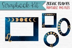 Leo Zodiac Scrapbook Frames Product Image 1