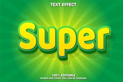 3D Editable Text Effect - Super Style Product Image 1