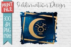 Taurus Zodiac Sublimation Design Product Image 1