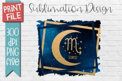 Scorpio Zodiac Sublimation Design Product Image 1