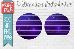 Purple Galaxy Sublimation Background Circles Product Image 1