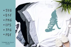 Howling Wolf Silhouette - SVG DXF PNG EPS JPG PDF Cut File Product Image 1
