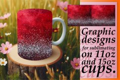 Leopard Bloom Glitter Mug Sublimation Wrap Product Image 1