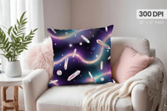 Happy New Year PNG Pillow, Festive New Year&#039;s Eve 2026 PNG Product Image 1