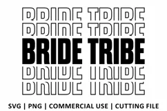 Bride Tribe SVG | Stacked SVG Product Image 2