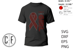 Cancer Awareness Rhinestone Template Product Image 3