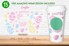 16oz Easter Starbucks Hot Cup Svg, Pastel Easter, Egg Hunt Product Image 1