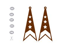 Earrings Template SVG Product Image 1