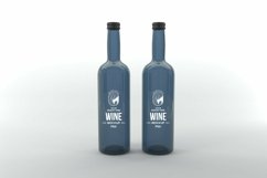 Wine Two Bottle Mockup Product Image 1