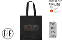 Love Volleyball Rhinestone Template Product Image 3