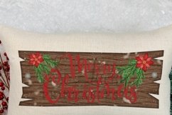Merry Christmas sign watercolor printable sublimation design Product Image 2