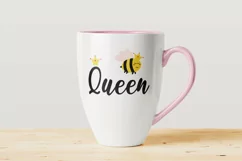 Bee Queen SVG, Bee SVG, Bumble Bee SVG, Quote SVG, Bee PNG Product Image 2
