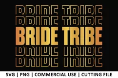 Bride Tribe SVG | Stacked SVG Product Image 1