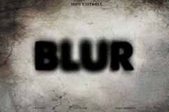 Dark Blur Text Effect Photoshop Template Product Image 1