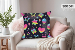 Happy New Year PNG Pillow, Festive New Year&#039;s Eve 2026 PNG Product Image 1