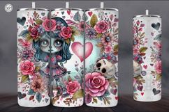4 Zombie Doll Tumbler Wrap Sublimations, 20 oz Product Image 4