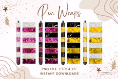 Valentine Pen Wrap Chrysanthemum Marble Glitter Design Wrap Product Image 1