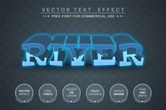 Water river - editable text effect, font style Product Image 1
