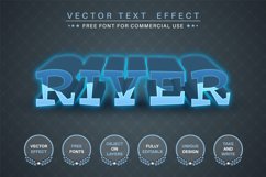 Water river - editable text effect, font style Product Image 1