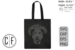 Jesus Face Rhinestone Template Product Image 3