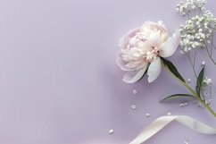 Minimalist Wedding Mockup. Wedding flat lay mockup backdrop Product Image 1