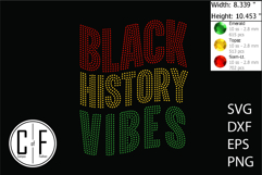 Black History Vibes Rhinestone Template Product Image 1