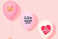 4 Sublimation t shirt design. Best mom ever. Mom quotes. PNG Product Image 2