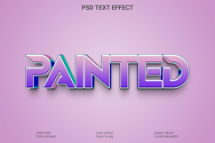 Painted Style Text Effect Photoshop PSD Product Image 1