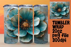 Springtime Serenade: 3D Floral Tumbler Wrap Product Image 1