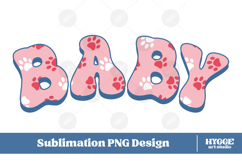 American Baby 4th of July USA Cat Dog Paw DTF Sublimation Product Image 1