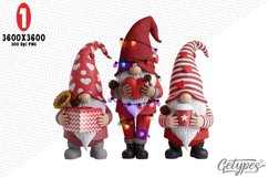 Valentine Gnome Sublimation Clipart - High Quality Design Product Image 4