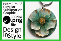 Blossom Beauty: Sublimation Round Designs Design PNG Product Image 1
