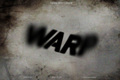 Dark Warp Blur Text Effect Photoshop Template Product Image 1