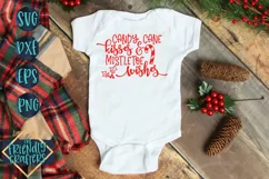 Candy Cane Kisses & Mistletoe Wishes - A Christmas Cut File Product Image 2