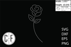 Flower Rhinestone Template Product Image 1