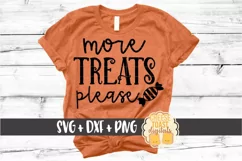 More Treats Please - Funny Halloween SVG PNG DXF Cut Files Product Image 1