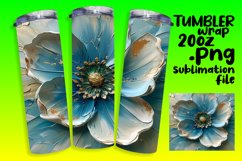 Petal Paradise: Sublimation Tumbler Design Product Image 1