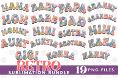 Family Mama Dad Sublimation Bundle Mother&#039;s Day Father&#039;s Product Image 1