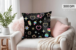 Happy New Year PNG Pillow, Festive New Year&#039;s Eve 2026 PNG Product Image 1