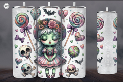 4 Zombie Doll Tumbler Wrap Sublimations, 20 oz Product Image 2