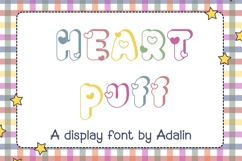 Heart Puff Font Product Image 1