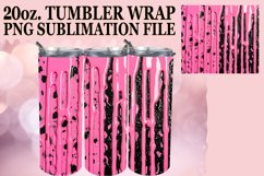 Leopard Glamour &amp; Blossom Brilliance Tumbler Art - 20oz Product Image 1