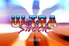 Ultra shock editable text style effect in retro style theme Product Image 1