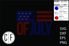 4th Of July Rhinestone Template Product Image 1
