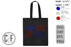 4th Of July Rhinestone Template Product Image 3