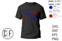 4th Of July Rhinestone Template Product Image 2