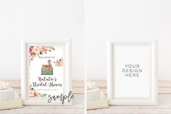 Styled White Frame Mockup Mock Up, white wedding frame mockup, Empty Blank Frame, Art Print Printable Display, instant download white frame Product Image 1