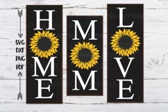 Mom Love Home sunflower Mothers Day signs svg cutting file Product Image 1